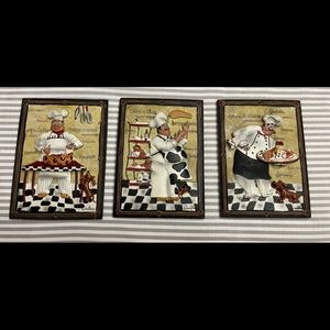 Wall plaques chef decor
